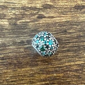 Pandora Bracelet Charm - Blue Green Rhinestones